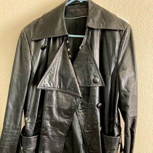 Mid Trench Custom Leather Coat